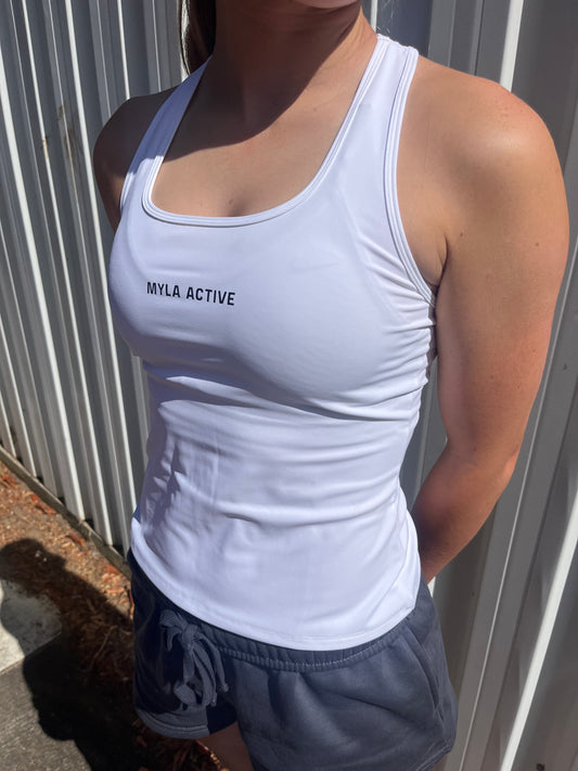 Rose Tank - White