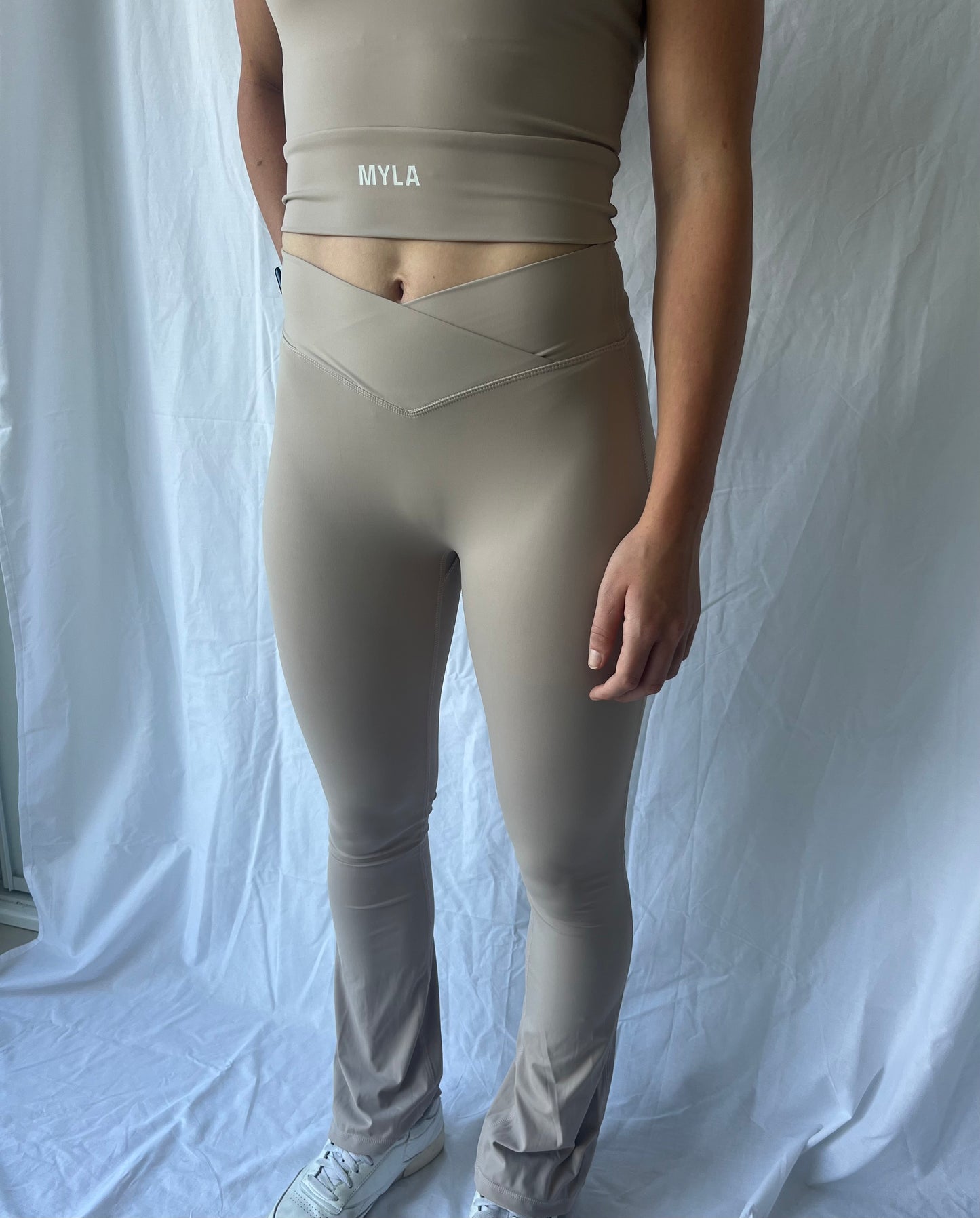 Indy flared leggings - Taupe